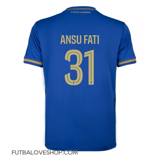 Dres AS Monaco Ansu Fati #31 Preč 2025-26 Krátky Rukáv